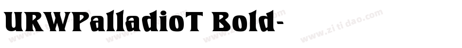 URWPalladioT Bold字体转换